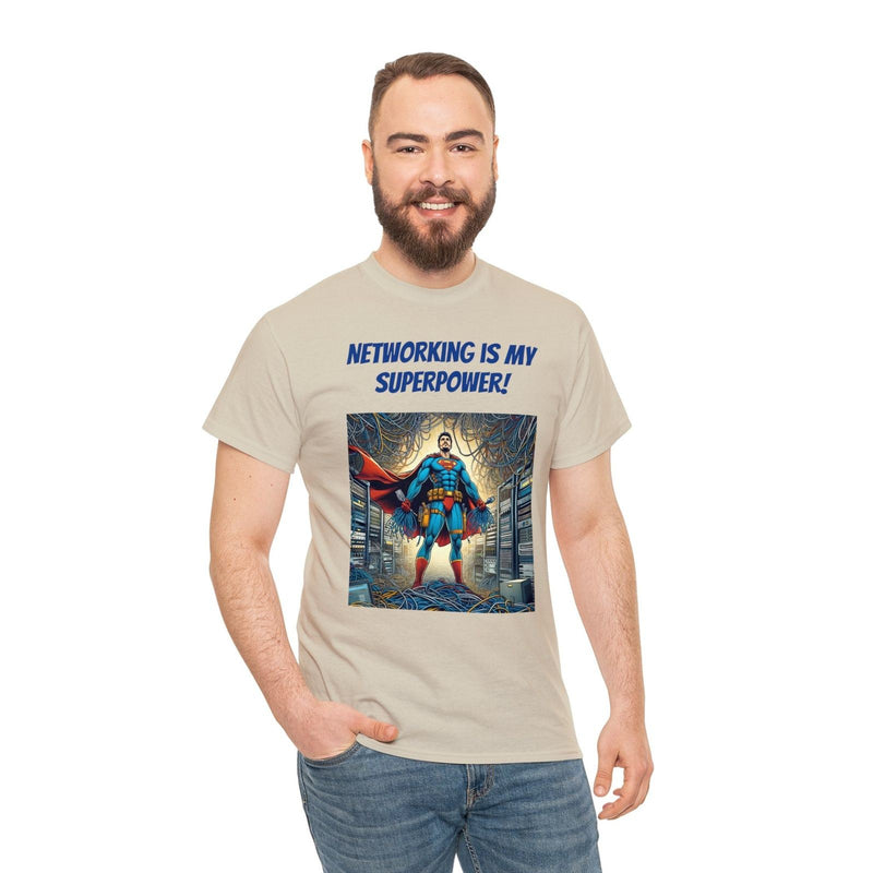 Networking Superpower Tee: Exclusive for Low Voltage & IT Pros