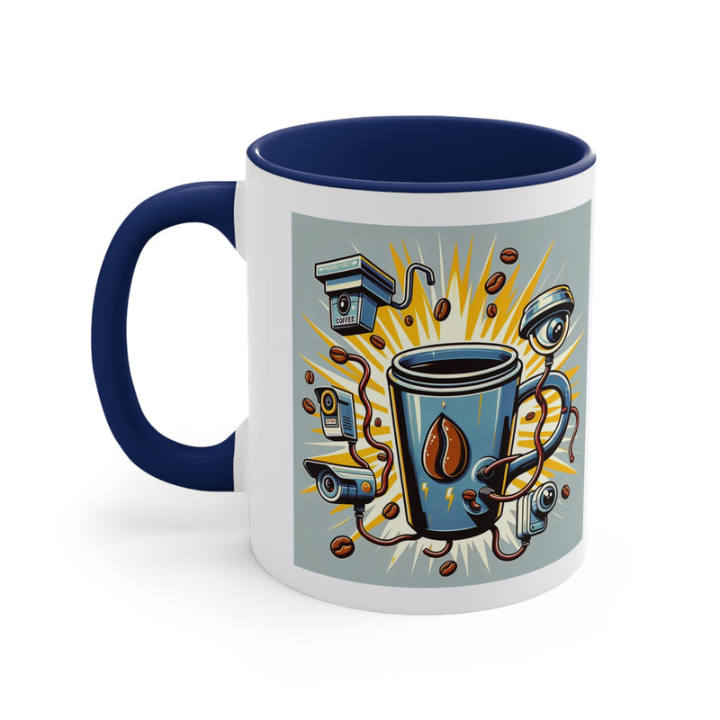 Secure Installation Coffee Mug: Humorous Graphic, Caffeine-Powered Design