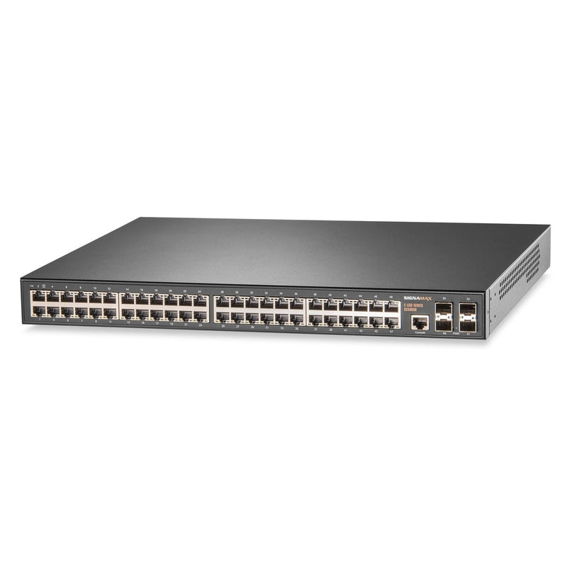High-Performance 48-Port 860W PoE+ Switch with 10G Connectivity - Signamax FO-SC53030