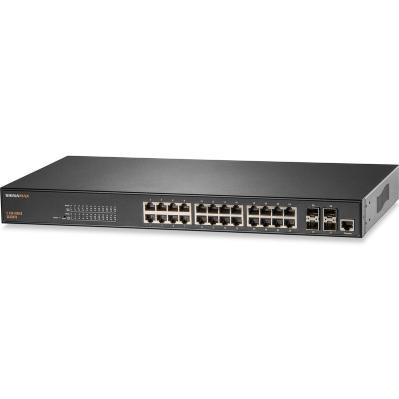 Signamax FO-SC53070: Advanced 24-Port Gigabit Switch with 4 SFP+ 10G Uplinks for High-Performance Networking