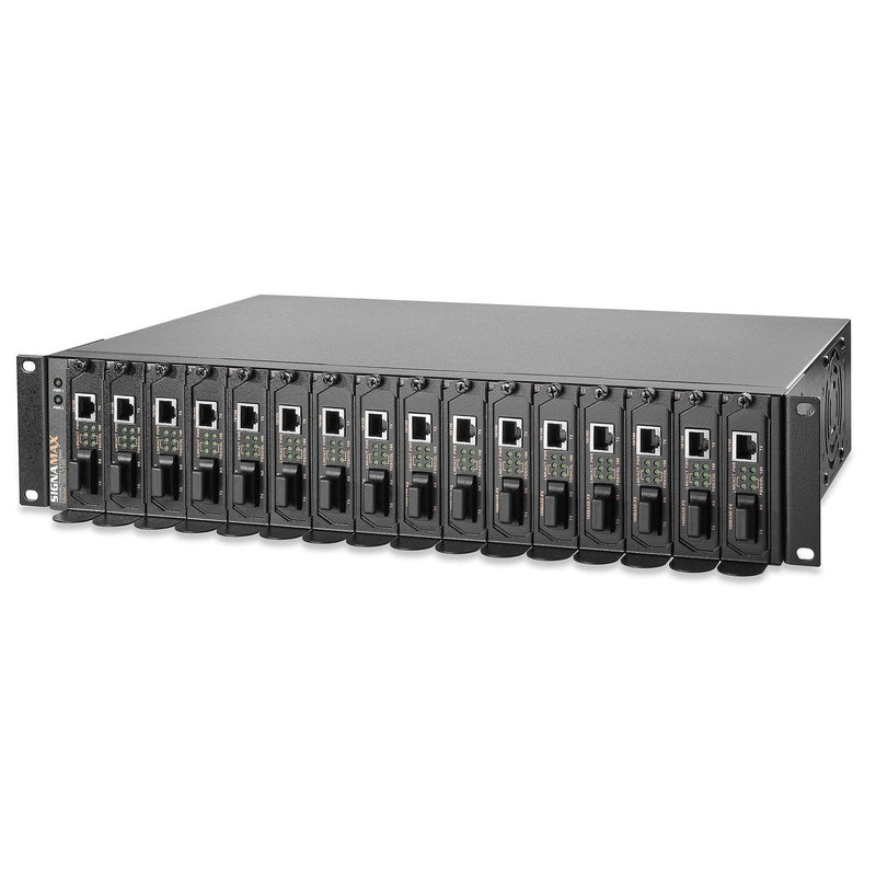 Maximizing Network Efficiency: The Signamax FO-065-1185 16-Bay Rack Mount Media Converter Chassis