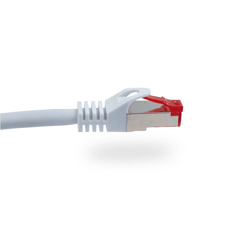 6-in Cat 6A SHIELDED White Patch Cable