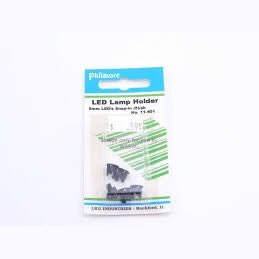 LED Lamp Holder 5mm LED's Snap-In 5Pk