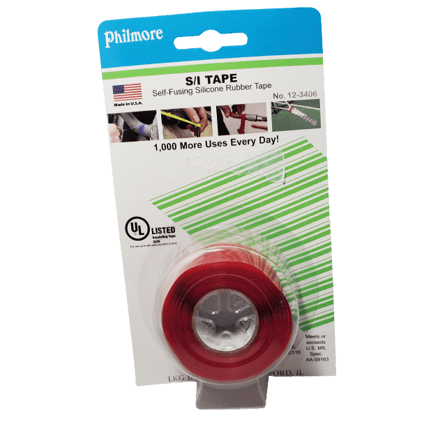 Philmore 12-3406, S/I Tape, Self-Fusing Silicone Rubber Tape, RED