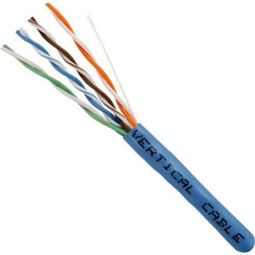 Vertical Cable Bulk Cat 5e UTP Riser Cable, Blue 1000' Box