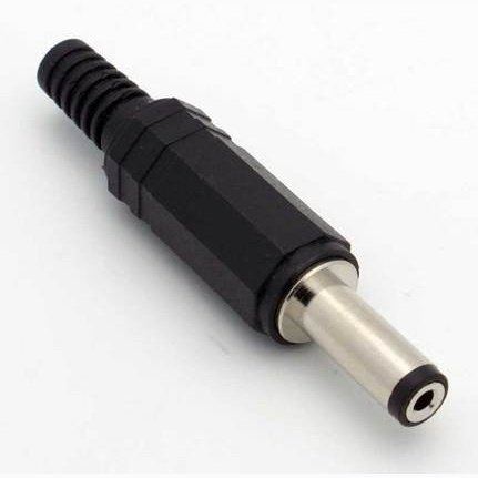 2.1mm DC Power Inline Plug Long with Strain Relief