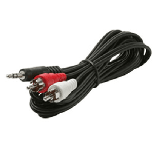 12 ft 3.5mm to RCA Y-Cable M-M