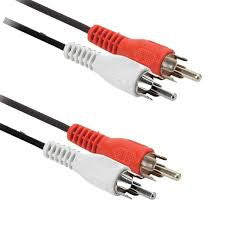 15ft 2-RCA Plugs to 2-RCA Plugs