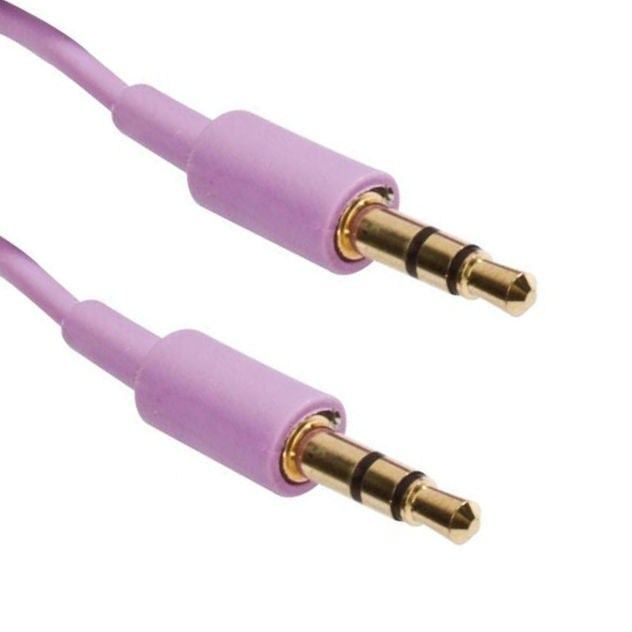 6ft 3.5mm Stereo Cable, Purple