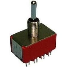 4PDT, ON-OFF-ON, Miniature Toggle Switch