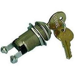 SPST, ON or OFF Position, Plate Tumbler Key Switch
