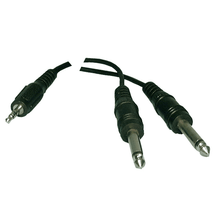 3.5mm Stereo/M- 2 1/4-in. Mono/M - Y Adapter