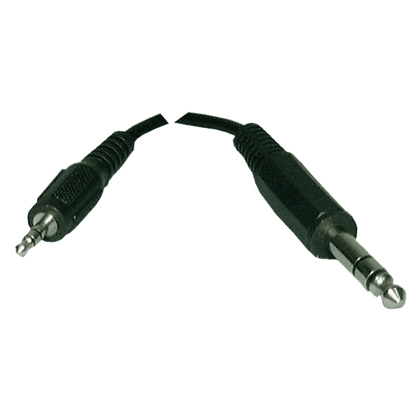 1/4in ST/Plug - 3.5mm ST/Plug 6'