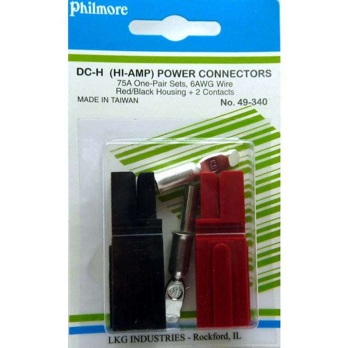 75A DC-H Power Connector Set Red/Black