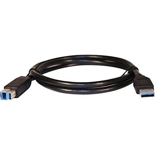 10ft USB 3.0 A Male to B Male Cable - Black