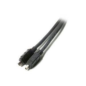 6' 4-4 IEEE 1394 Firewire Digital Cable Black