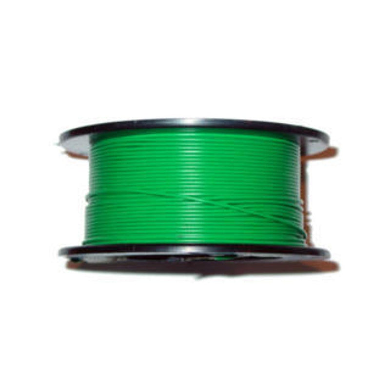22 AWG Solid Core Copper Wire, Green, 100 ft.
