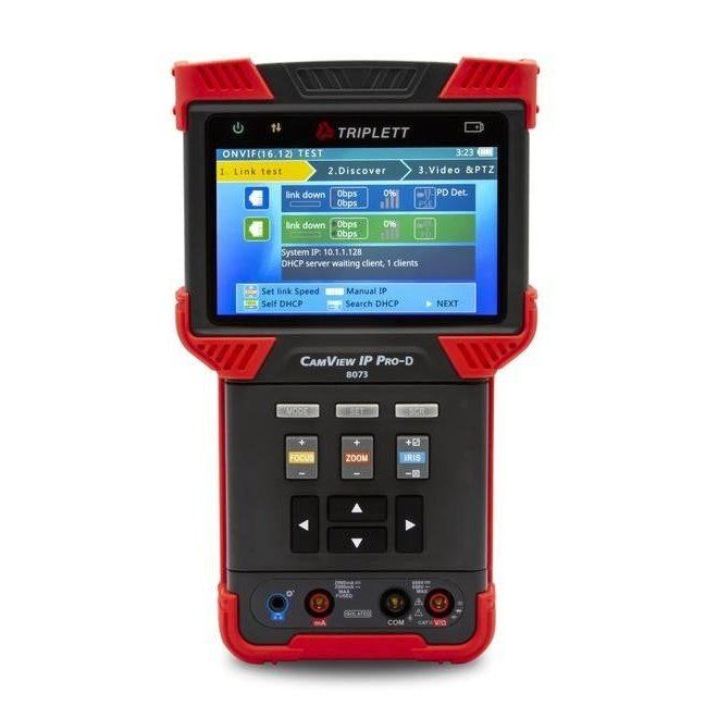 Comprehensive CAMVIEW IP Pro-D™ Tester: Versatile Tool for SD, HD Analog, and ONVIF IP Camera Systems - Model 8073
