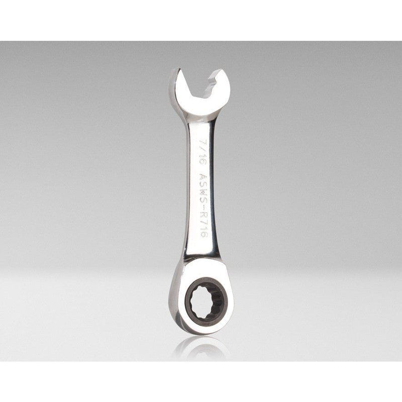 Ratcheting Speed Wrench Stubby, 7/16