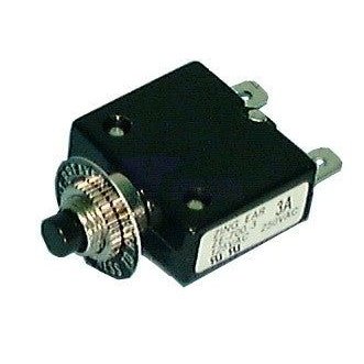 5 Amp Push Button Circuit Breaker 32v DC or 250v AC Fuse