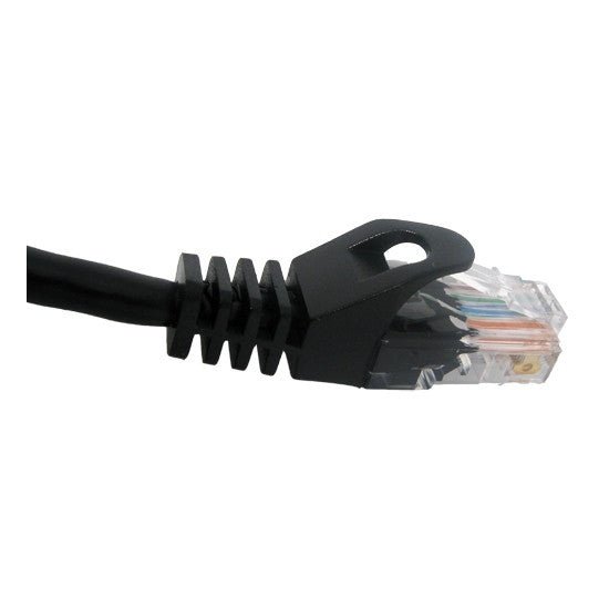 5 ft. Black Cat5e Patch Cable Molded Boot