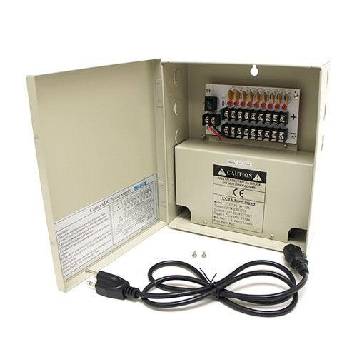 9 channel 12V DC 10Amp Power Supply Distribution Box