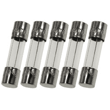 6A 250V 5mm x 20mm GMA Fast Blow Type Fuses 5 pk