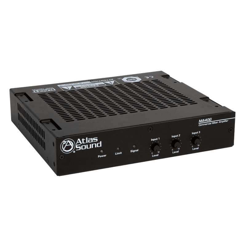 Atlas Sound MA40G 3-Input, 40-Watt Mixer Amplifier
