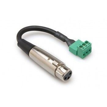 Low Voltage Adapter, XLR3F to PHX3M, 6 in