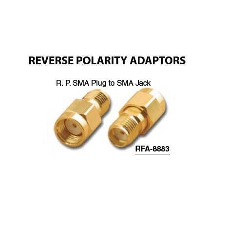 SMA Reverse Polarity Plug to SMA Jack Adaptor