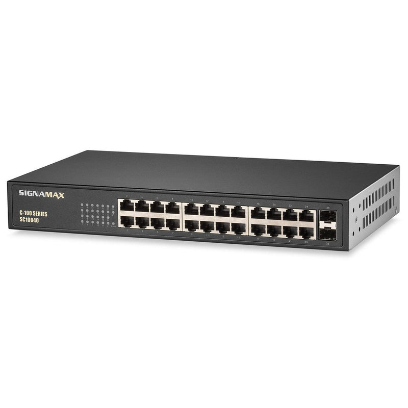 24-port Gigabit Unmanaged Switch with 2 x SFP Slots