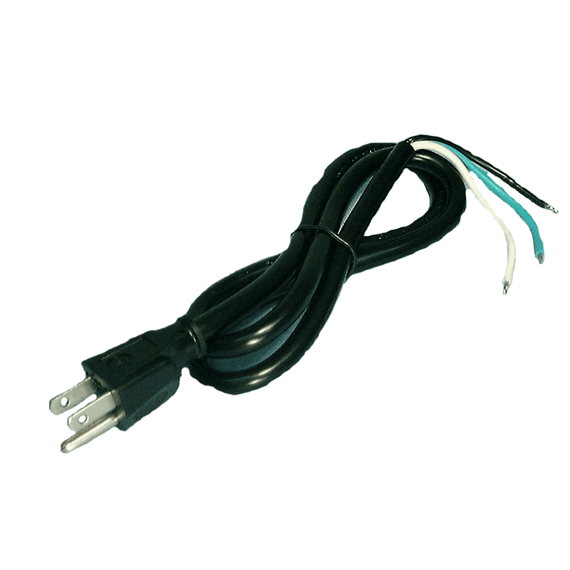 AC Cord - 6' 16AWG Black NEMA 5-15P Plug