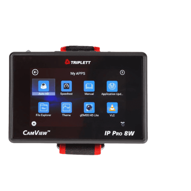 Compact CAMVIEW IP PRO-8W™: Portable HD CCTV Tester for IP & Analog Cameras - Wrist Mount, Model 8066