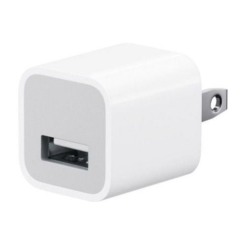 1 port USB-A white wall charger