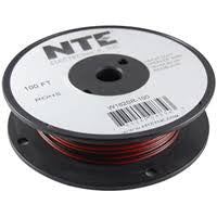 Wire-Bonded Parallel Black/Red Speaker Wire 18 Gauge Stranded 100FT Spool
