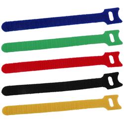 6" Hook and Loop Tie 10/pk Blue