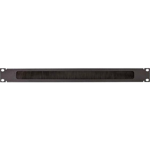 1U Network Brush Panel, 19” Rack Mount