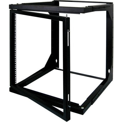 12U Adjustable Depth Swing Out Wall Mount Rack