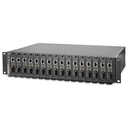 Empower Your Network with the Signamax FO-MC11040: The Ultimate 16-Bay Media Converter Chassis for High-Density Fiber Optic Conversion