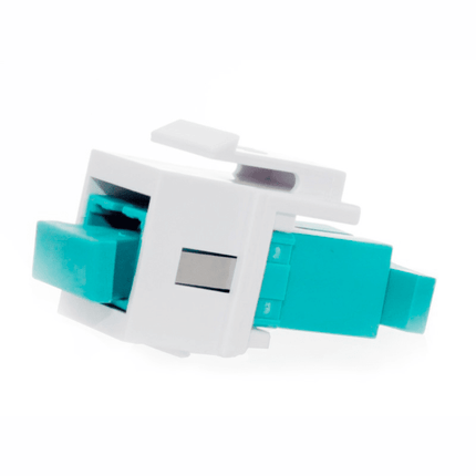 SC MM Simplex Keystone Fiber Coupler - White