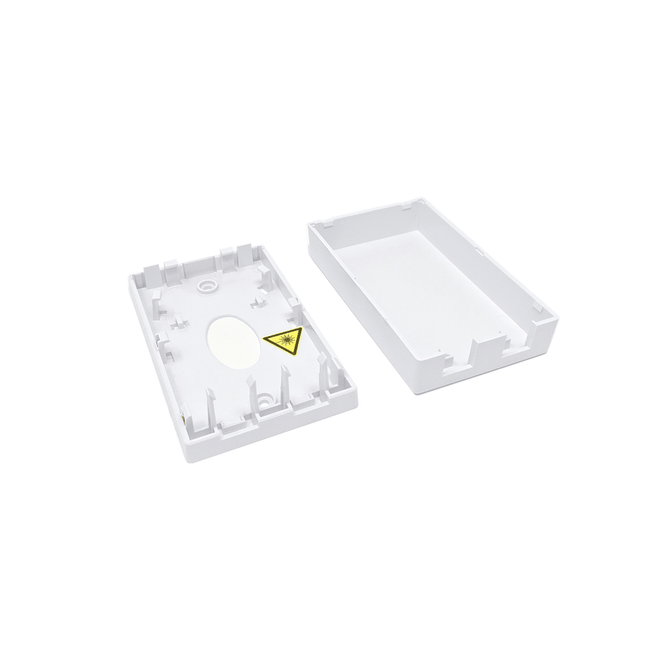 2-Port Fiber Surface Box – White