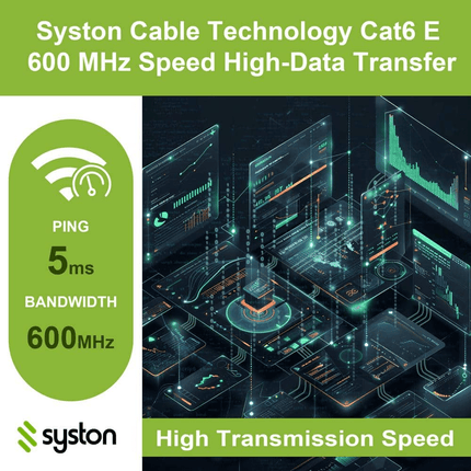 YELLOW Cat 6E 600MHz w/spline 23/4pr UTP CMR/CL2R/FT4 1000ft RhinoPac® Box