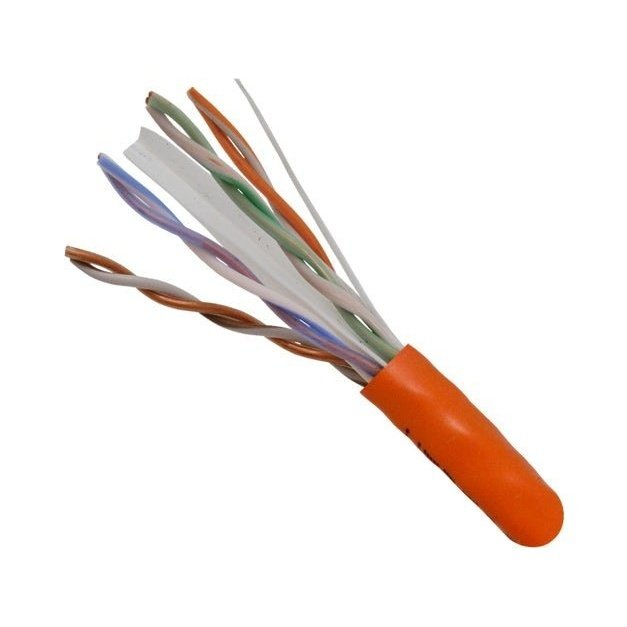 TAA-Compliant Cat 6 Riser Cable, Orange - Bulk Lot 35K' - Vertical Cable 161-105/OR