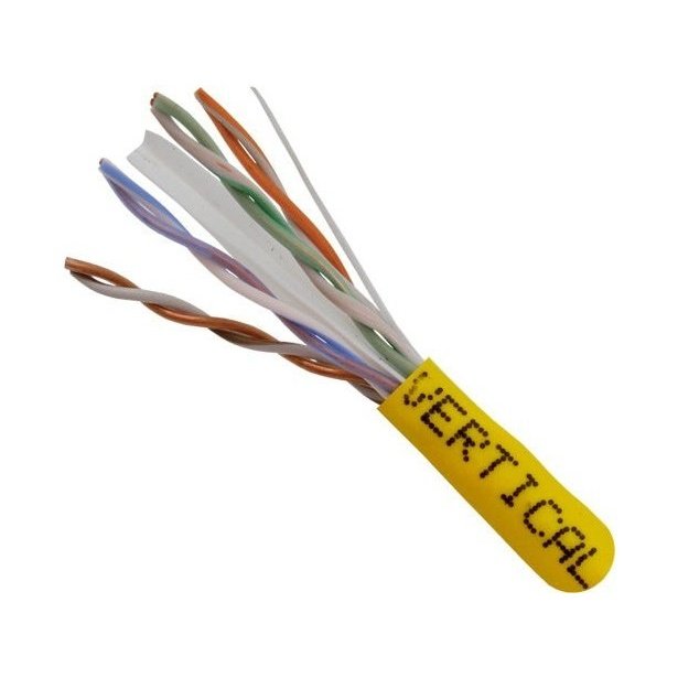 TAA-Compliant BULK LOT 35K' Cat 6 Riser Cable, Yellow - Vertical Cable 161-110/YL