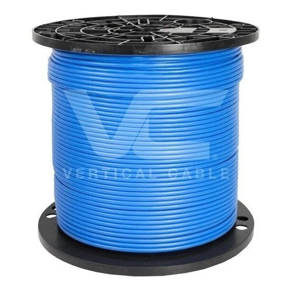 Cat 6A Unshielded PLENUM UTP Cable, TAA, 1000' Bulk Spool, Blue