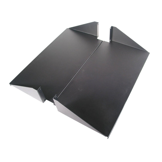Double-Sided 2U Center Mount Rack Shelf