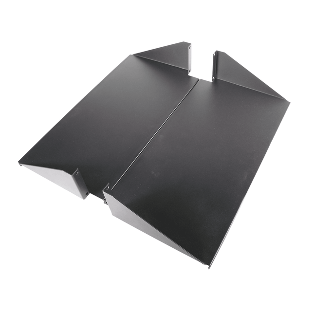 Double-Sided 2U Center Mount Rack Shelf