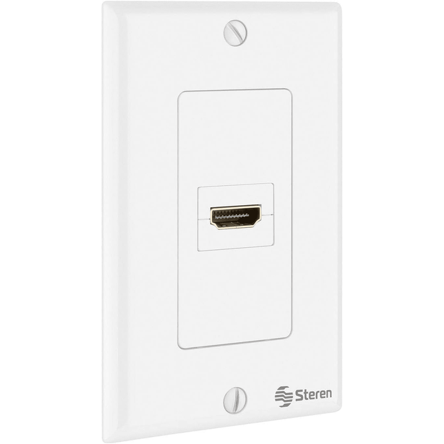 Decora-Style HDMI Single-Port Wall Plate White