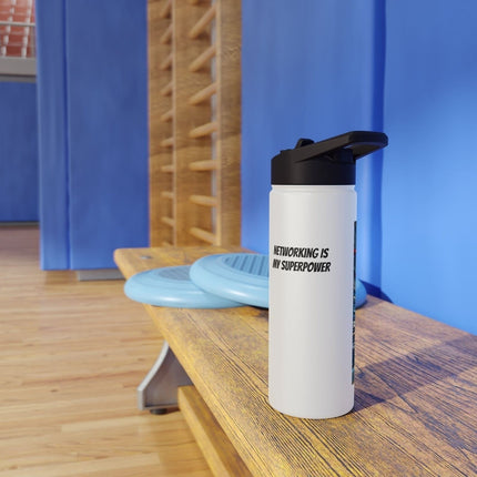 Network Hero Stainless Steel Water Bottle: Ideal for Low Voltage Installers & IT Pros