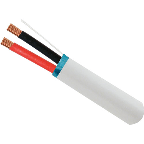 16/2 Shielded Stranded Audio/Security Cable, White, 500 ft